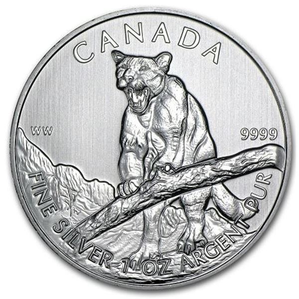 2012 Canada $5 Cougar 1 oz