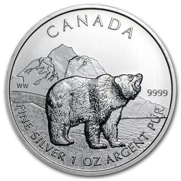 2011 Canada $5 Grizzly 1 oz