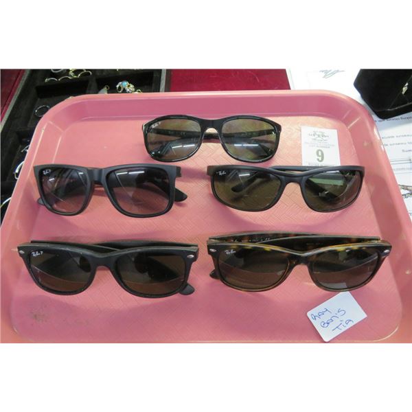 5-Ray Ban Sunglasses - 5 X $