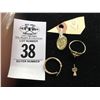 Image 1 : 14K Earring, 10K Earring .3g, 14K .2g Pendant, 14K
