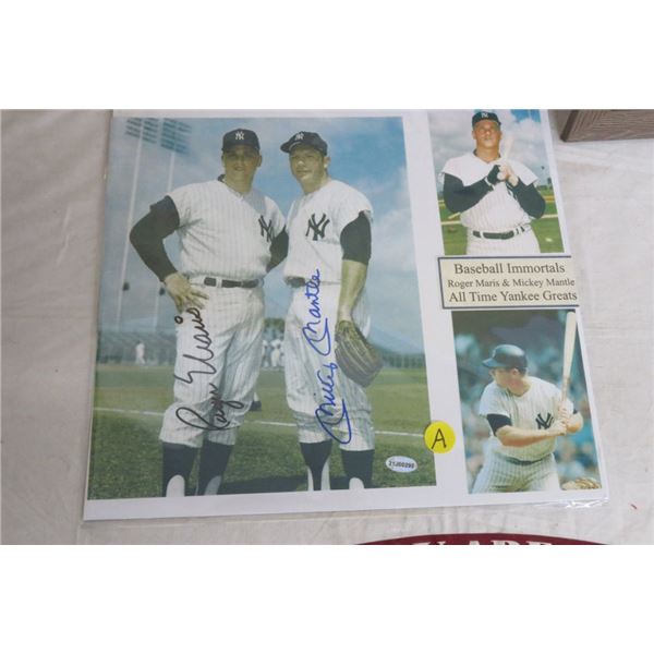 Roger Maris & Mickey Mantle Autographed Photo