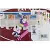 Image 1 : Lot of Asst. Stamps, Postcards, Snoopy Figurines