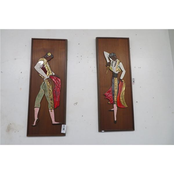 2-Matador 3D Wall Art - 2 X $