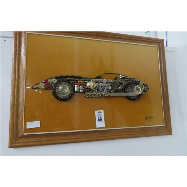 Corvette Steampunkt 3D Wall Art by Jim Jofern 20" x