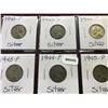 Image 3 : Six Silver World War II Nickles