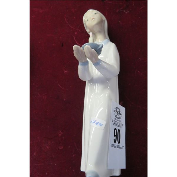 Lladro Mother w/Candle Figurine