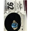 Image 1 : 14K YG Diamond & Blue Topaz Ring 5g