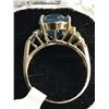 Image 3 : 14K YG Diamond & Blue Topaz Ring 5g