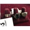 Image 3 : 6-Silver Rings - 6 X $