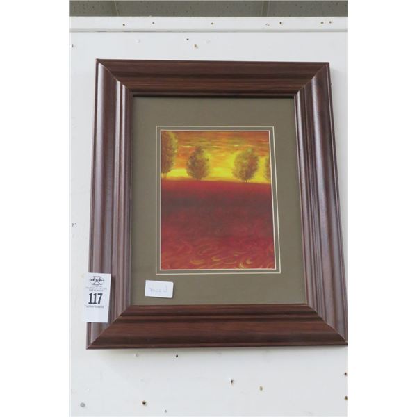 Framed "Plains In Autumn" Print 18" x 15"