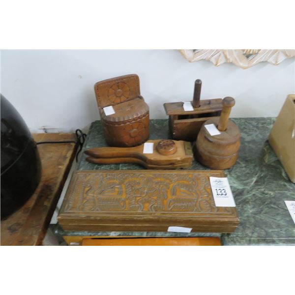 Carved Wood Boxes & Décor