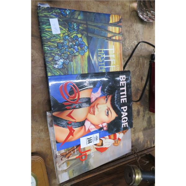 Bettie Page & Great American Pin Up Hard Cover Books (3)