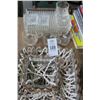 Image 2 : Hanging Shell Basket & Glass Tray Set