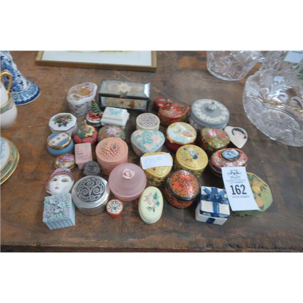 Lot of Painted Pill Boxes