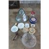Image 1 : Lot of Ceramic Jars, Dishes & Glass Décor
