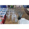 Image 2 : Lot of Glasses, Vase, Candle Sticks & Bowls