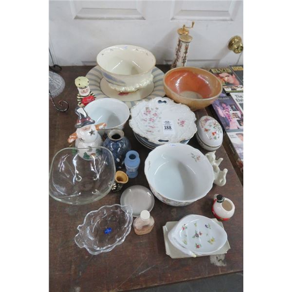 Lot of Dishes, Figurine, Salt & Pepper Shakers