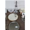 Image 1 : Mirror Serving Platters, Crystal Bowl & Easel