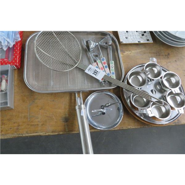 Poach Egg Cooking Tray & Steamer Baskets