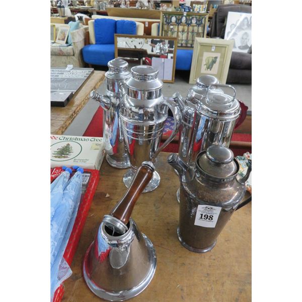 Circa 1920's/1930's Cocktail Shakers (6)