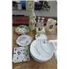 Image 1 : Divided Dishes, Painted Platters, Oil & Vinegar