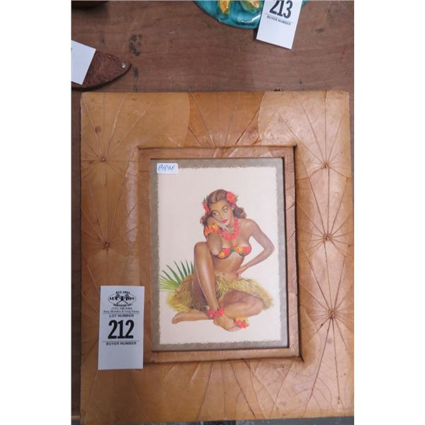 Framed Hula Girl Print