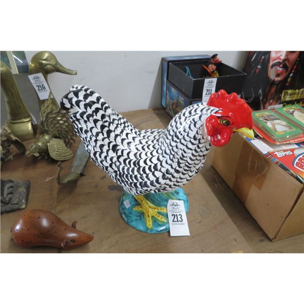 Painted Ceramic Rooster