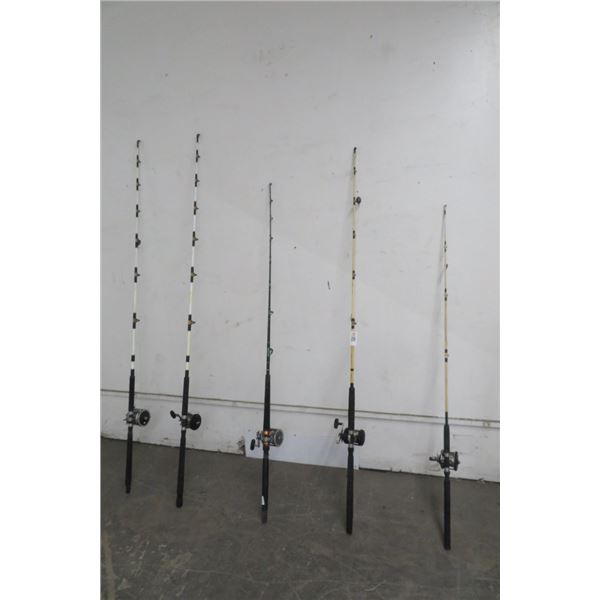 5-Deep Sea Rod & Reels - 5 X $