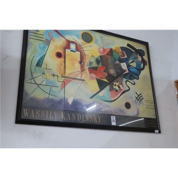Framed Wassily Kandinsky - 36" x 47" Abstract