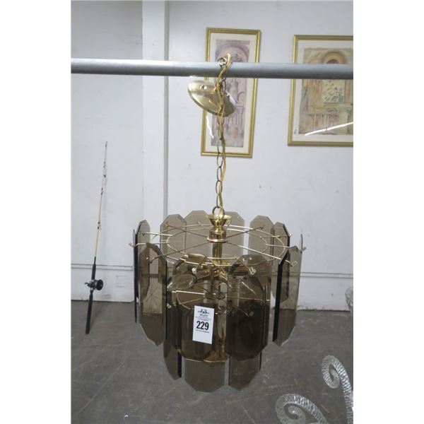 Tinted Glass Chandelier