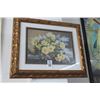 Image 1 : Framed Floral Print 24" x 20"