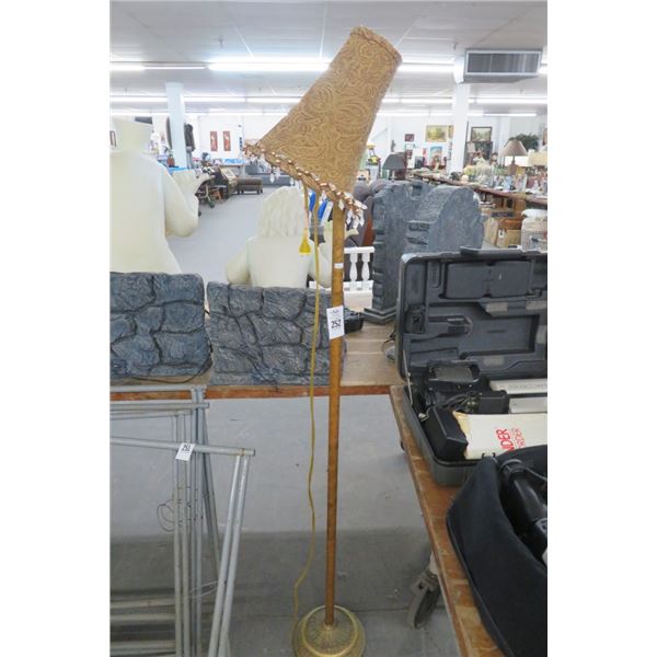 Crystal Tassel Brown Shade Floor Lamp