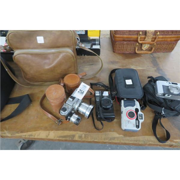 Lot of Asst. JVC, RCA Camcorder & Cameras
