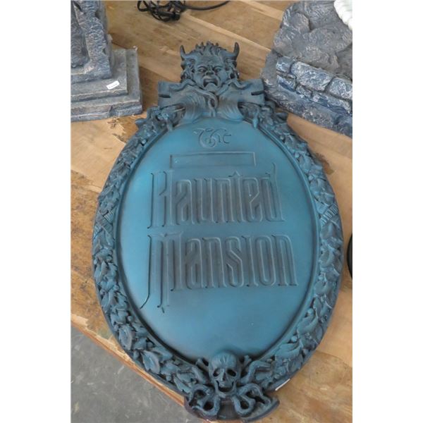 Haunted Mansion Plaque