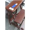 Image 2 : Mahogany 3 Tier Display Shelf/Step Stool