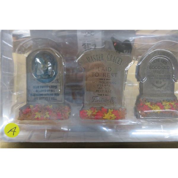 Disney Haunted Mansion Set of 3 Tombstones