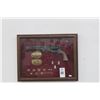 Image 1 : Civil War Gun, Bullets & Belt Buckle In Shadow Box