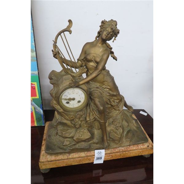 Figural Mantle Clock