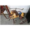 Image 1 : Vtg. Wood/Metal Horse Tri-Cycle