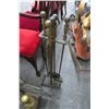 Image 3 : Brass Fire Screen Poker Set, Andirons