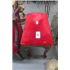 Image 1 : Mahogany Red Velvet Bench