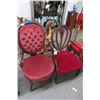 Image 1 : Mahogany & Velvet Armchair - Vintage