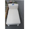 Image 1 : White Fabric Mini Chaise Lounge