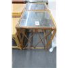Image 2 : Glasstop Rattan Side Tables