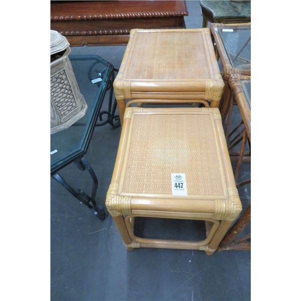 Rattan Side Tables (2)