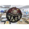Image 1 : Round Mother of Pearl Asian Wall Art - 29"