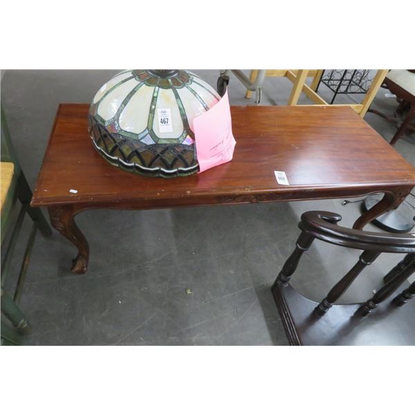 Oak Carved Coffee Table