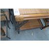 Image 2 : Rattan w/Palm Leaf Motif Iron Base 5 Pc. Coffe/End