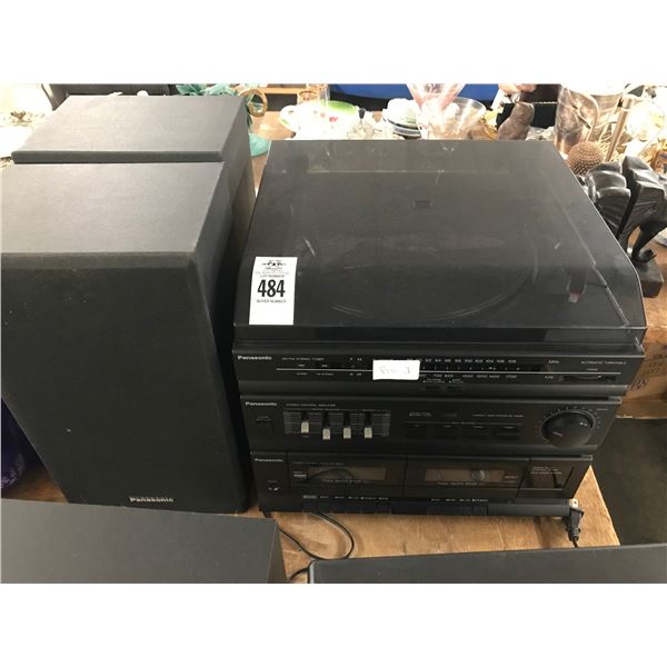 Panasonic Stereo Record Player Receiver w/2 Speakers
