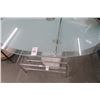 Image 2 : Retro Drop Leaf Frosted Glass Top Dining Table